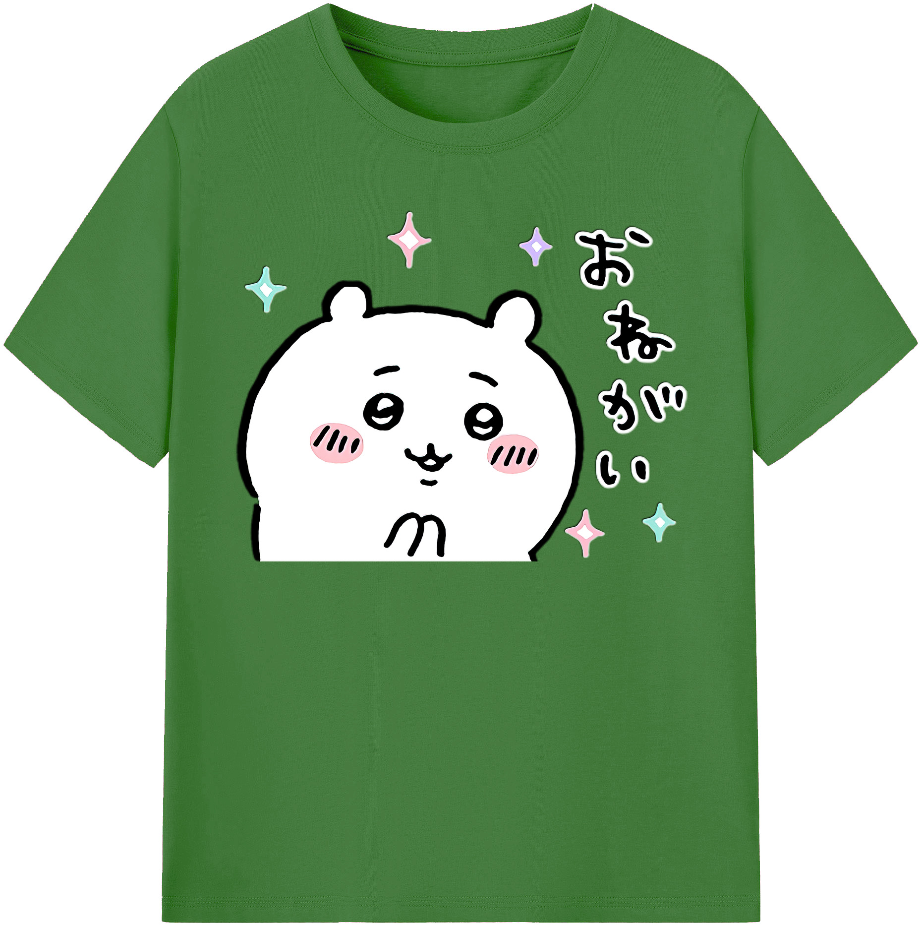 （画像用） ちいかわ ちいかわ Chii-kawa chiikawa レディースカジュアルプリントTシャツ（綿100％）